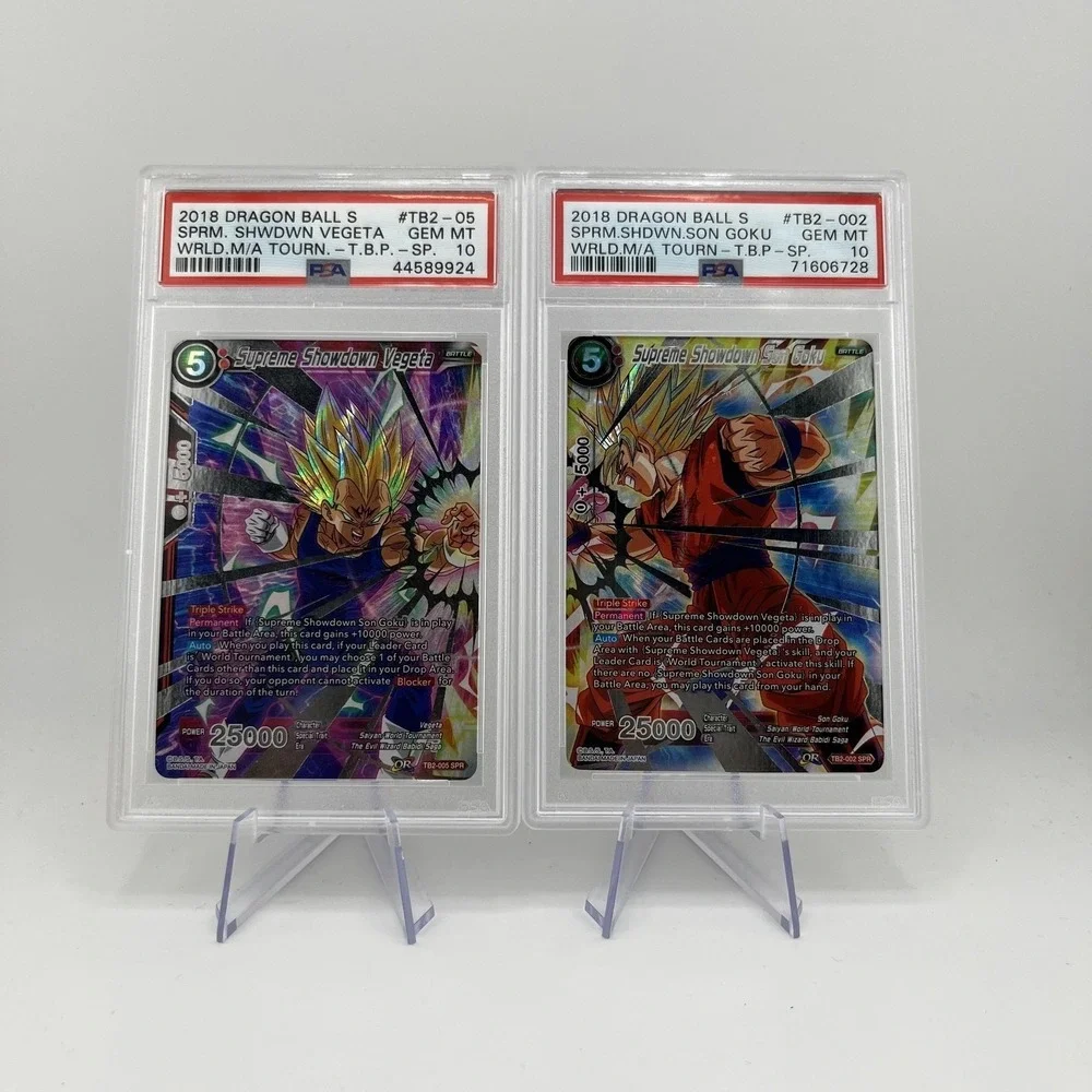 2018 Dragon Ball Super Supreme Showdown Goku Vegeta PSA 10 Gem Mint TB2 SPR Lot